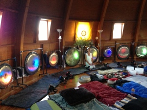 Gongs at the Integratron